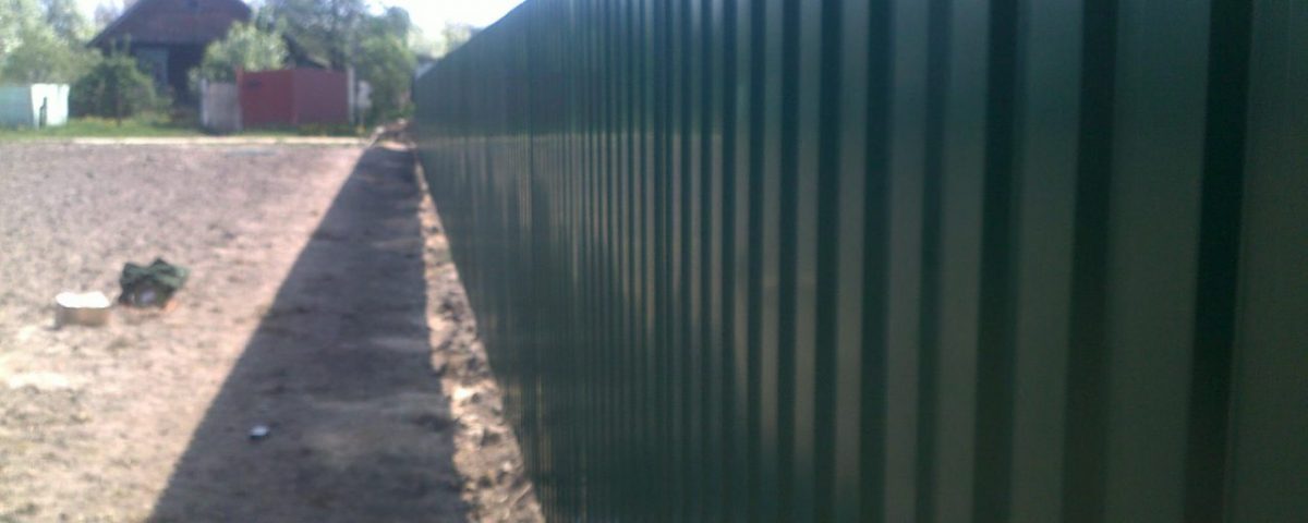 монтаж забора "под ключ". Солигорский р-н, д.Погост