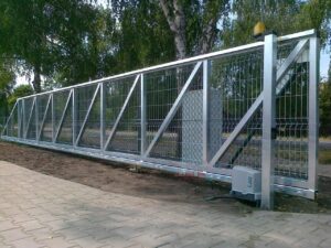 Ворота откатные(комплект) горячеоцинкованный каркас ш4000*в1500мм