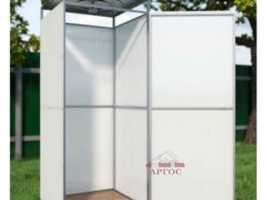 Душ дачный без тамбура с поликарбонатом ЛЮКС (Собственное производство) без бака