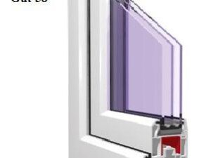 Окна из ПВХ профиля KBE Gut 58. Перегородки.