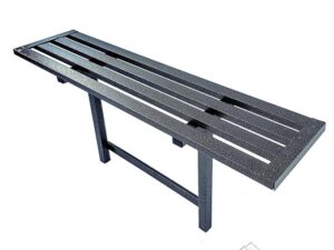 Лавочка оцинкованная в полимере размер 250х1000мм