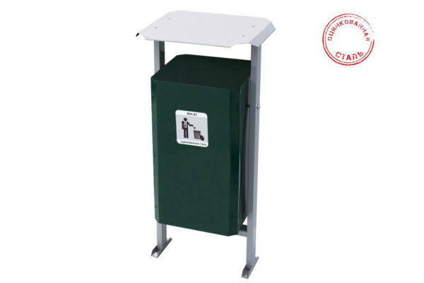 Урна ОЦИНКОВАННАЯ Эко 35 без пепельницы