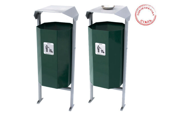 Урна ОЦИНКОВАННАЯ Эко 50 без пепельницы