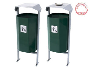 Урна ОЦИНКОВАННАЯ Эко 50 с пепельницей