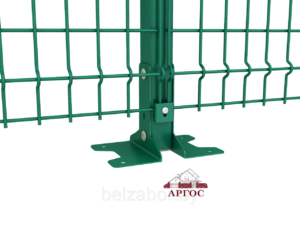 Анкерная опора для столба с полимерным покрытием универсальная RAL6005