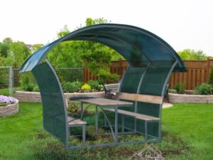 Беседка дачная Астра Плюс 2м ЛЮКС оцинкованная