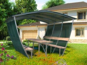 Беседка Тюльпан Плюс 3м ЛЮКС оцинкованная