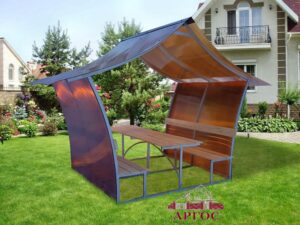 Беседка Большой Лотос Плюс 2м ЛЮКС оцинковка