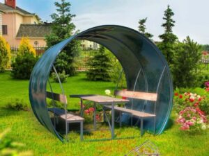 Беседка компактная Пион 2м ЛЮКС оцинкованная