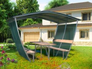 Беседка дачная Тюльпан Плюс 2м ЛЮКС оцинковка