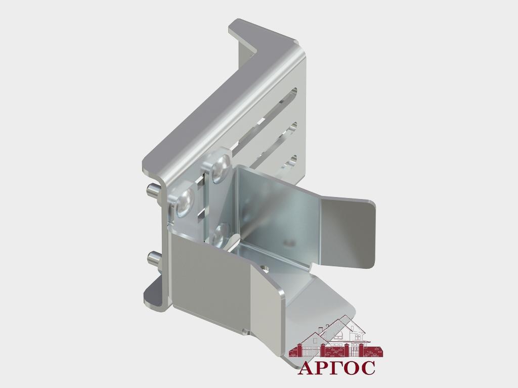 Система роликов и направляющих для балки ХК 60Х55Х3 L=6000ММ_Ловитель нижний — 1 шт